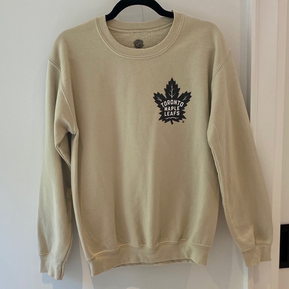 Beige Leafs Sweater